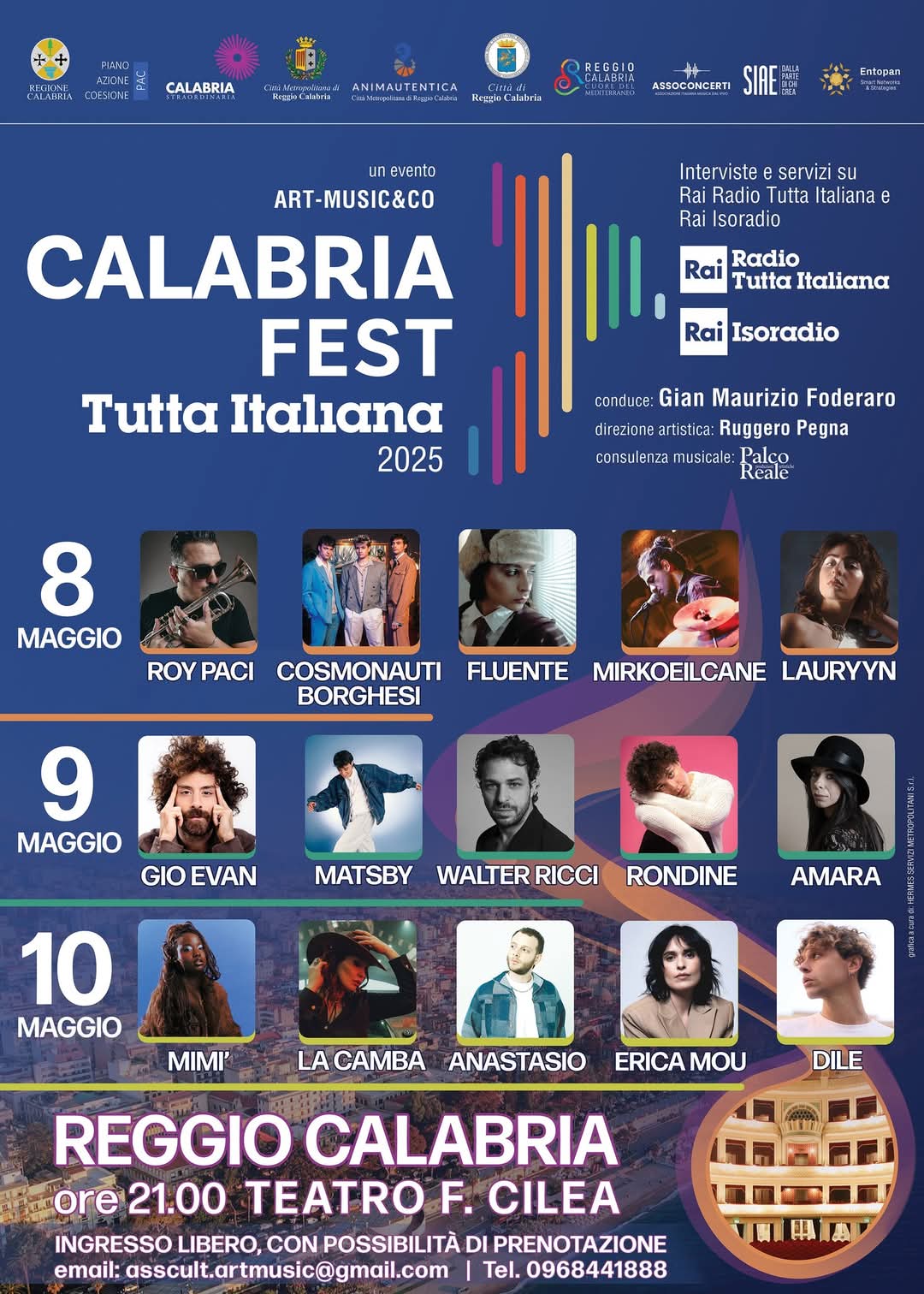 Reggio, l’8 maggio a Palazzo Alvaro la presentazione del “Calabria Fest Rai Tutta Italiana” Reggio, l’8 maggio a Palazzo Alvaro la presentazione del 'Calabria Fest Rai Tutta Italiana'