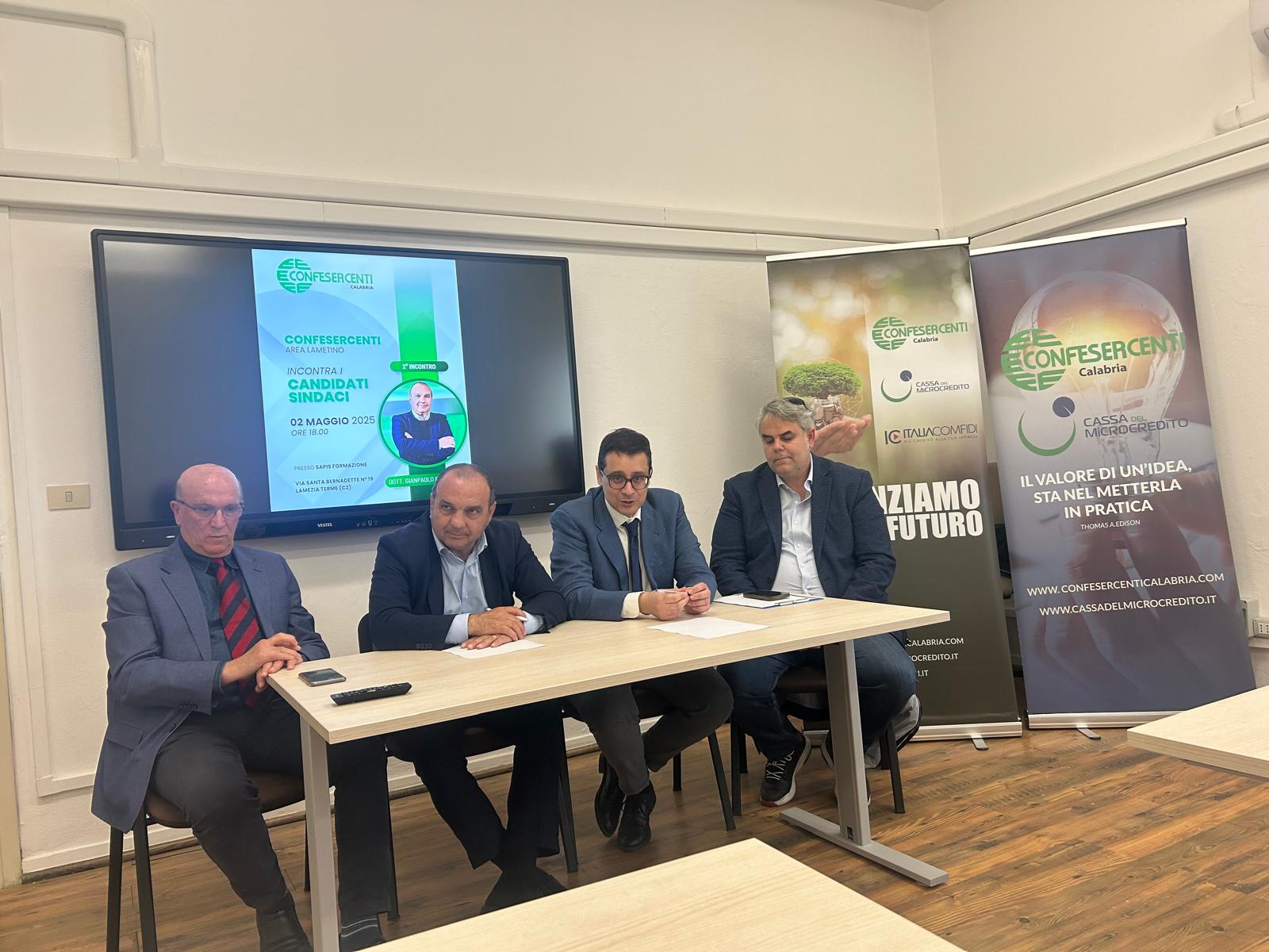 Lamezia, Confesercenti incontra i candidati a sindaco: ieri il confronto con Gianpaolo Bevilacqua