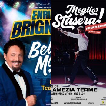 Estate a Lamezia: grandi eventi al Teatro di Parco Mitoio con Stefano De Martino ed Enrico Brignano