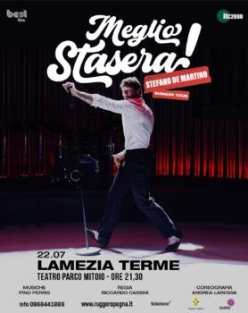Estate a Lamezia: grandi eventi al Teatro di Parco Mitoio con Stefano De Martino ed Enrico Brignano