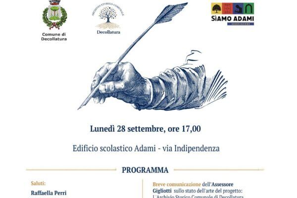 Adami di Decollatura, il 28 settembre incontro-dibattito sul poeta Michele Pane