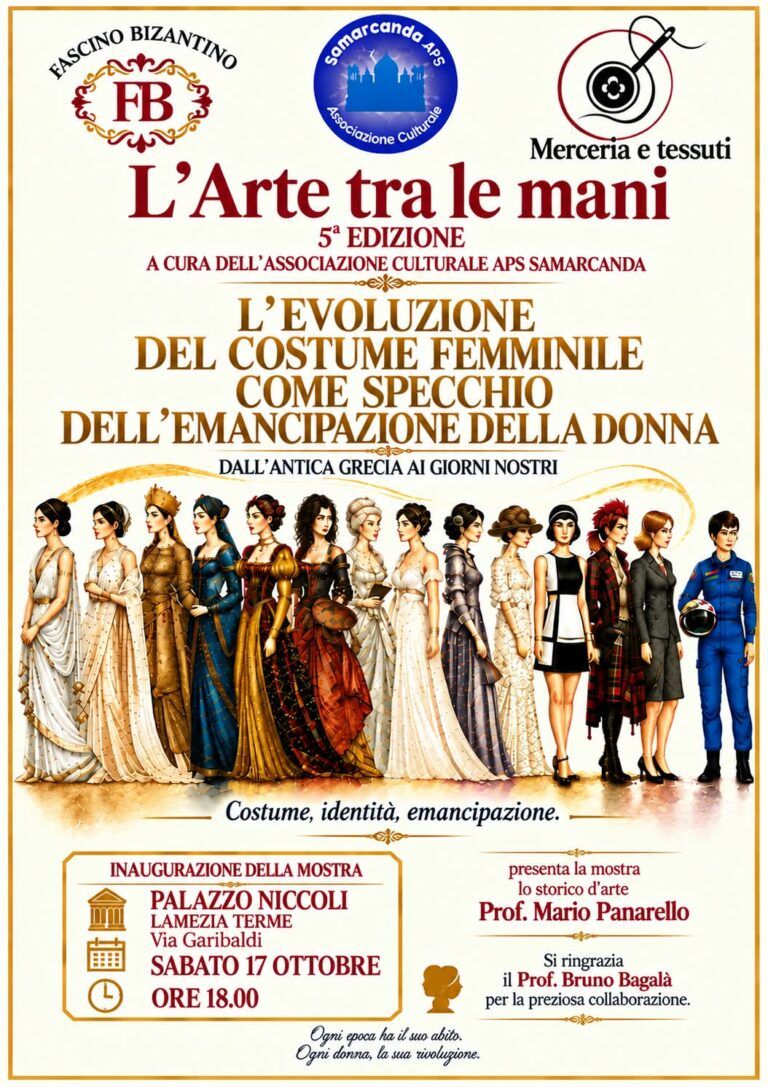 Lamezia, a Palazzo Niccoli la mostra “Evoluzione del costume femminile ed emancipazione della donna”